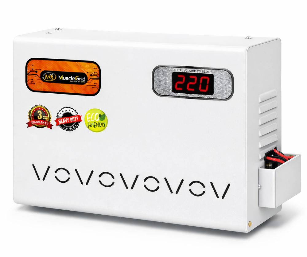 5kVA Heavy Duty Mainline Voltage Stabilizer | Working Range 90V–300V | Residential