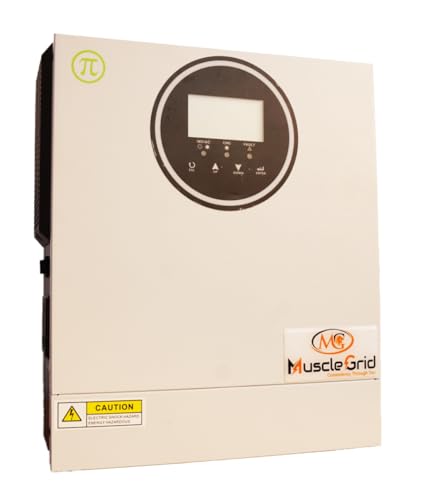 MuscleGrid 1.5KW 24V Solar Inverter with Overload Protection, Transformer Less Technology, Power Factor 1