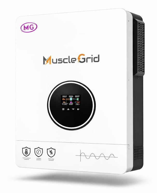4.2 kW True Hybrid Solar Inverter • True MPPT • Pure Sine Wave • LCD Display • Wall Mount • (2026 Model)