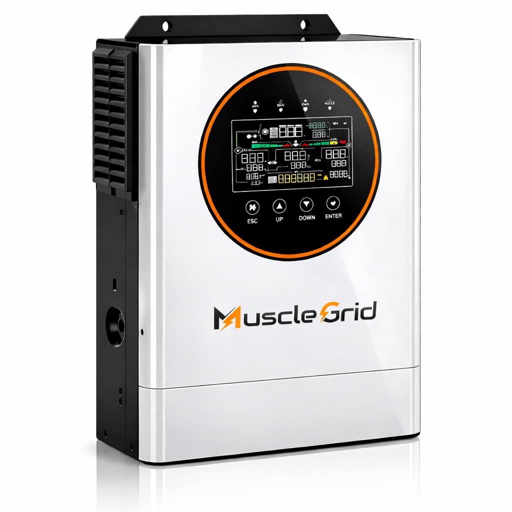 5000W Solar Inverter 24V | 5kW Hybrid MPPT Inverter | 9000W PV Input | WiFi Monitoring | Lithium Battery Compatible | Grid Ready | Model MGH0548