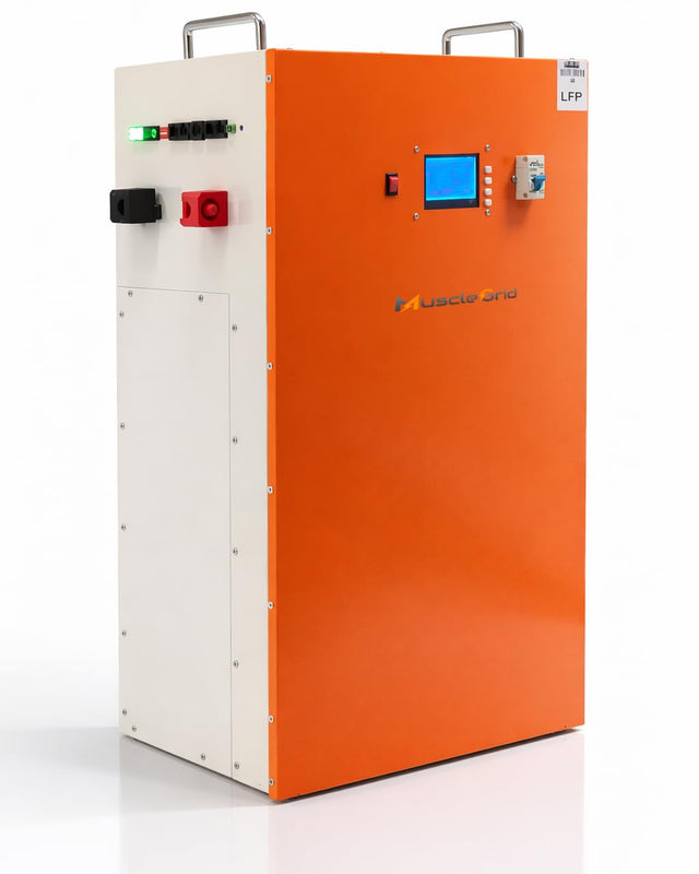 51.2V LiFePO4 Battery with Smart BMS & Active Balancer | RS485 & CAN Communication | 50 Years Life | 5 Year Warranty (100AH)