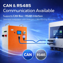 Load image into Gallery viewer, 51.2V LiFePO4 Battery with Smart BMS &amp; Active Balancer | RS485 &amp; CAN Communication | 50 Years Life | 5 Year Warranty (100AH)