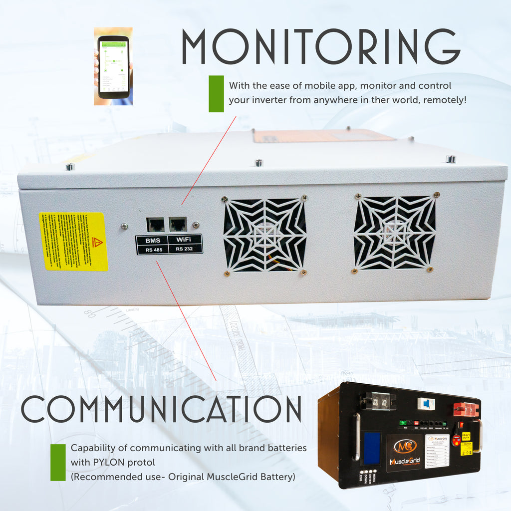 MuscleGrid Solar Star True Hybrid Inverter (On Grid + Off Grid)