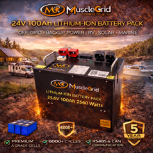 Load image into Gallery viewer, Thunder Pro 51.2V 100Ah LiFePO4 Smart Battery with Display Screen, Active Balancing, Heavy-Duty Design