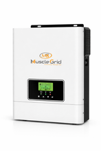 Load image into Gallery viewer, MuscleGrid 3KW 24V True Off-Grid Solar Inverter (3200VA) | Pure Sine Wave | Inbuilt MPPT | Transformerless | Supports LiFePO4 Battery | WiFi Monitoring App for Android &amp; iOS | Heavy Duty | White