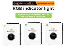 Load image into Gallery viewer, MuscleGrid 10.2 KW True Hybrid HEAVY DUTY Batteryless Triple MPPT Solar Inverter