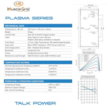 Load image into Gallery viewer, MuscleGrid Plasma (Heavy Duty) Solar Panel 575 Watt (Pack of 4) Halfcut 24 Volts 144 Cells Framed Dual Glass Mono PERC Bifacial Solar Panels Commercial Grade (16 Panels (9200W))