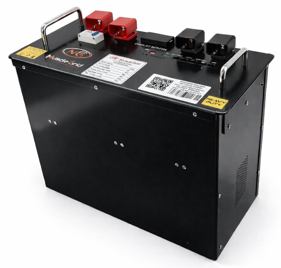 MG Thunder Pro 51.2V 100Ah LiFePO4 Battery | Smart BMS + Active Balancer | CAN & RS485 | Dual Connectors